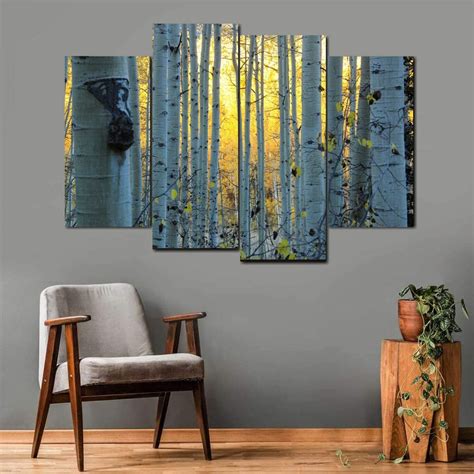 large birch tree wall art|canvas wall art birch trees.